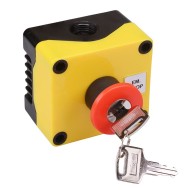 Key Emergency Stop E-Stop Switch Control Station Yellow/Black 1DE.01.03AB Key Emergency Stop E-Stop Switch Control Station Yellow/Black 1DE.01.03AB