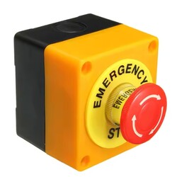 Lift Elevator Safety STOP Emergency Stop Switches Push Button Switch Box Waterproof 1NO 1NC Switch