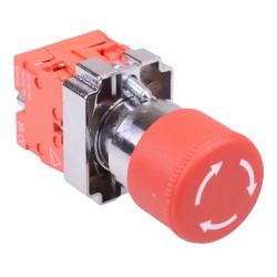 PtecMetMushT30 30mm Emergency Stop Button Switch Metal 10A 2NC PtecMetMushT30 30mm Emergency Stop Button Switch Metal 10A 2NC