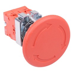 PtecMetMushT60 60mm Emergency Stop Button Switch 10A 2NC PtecMetMushT60 60mm Emergency Stop Button Switch 10A 2NC