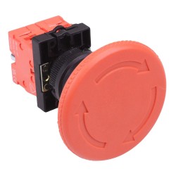 PtecMushT60 60mm Emergency Stop Button Switch Plastic 10A 2NC PtecMushT60 60mm Emergency Stop Button Switch Plastic 10A 2NC