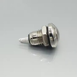 Rest on off Round Mini Metal Emergency Stop Switches Electrical Push Button Switch