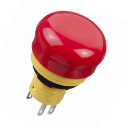 X6-16mm Emergency Stop Switch 30mm Mushroom 2NC AB6E-3BV02PTRH