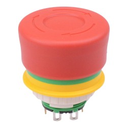 XA1E-BV3SG12R Unibody 16mm Emergency Stop Switch 1NO-2NC