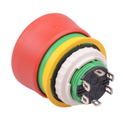 XA1E-BV3SG12R Unibody 16mm Emergency Stop Switch 1NO-2NC