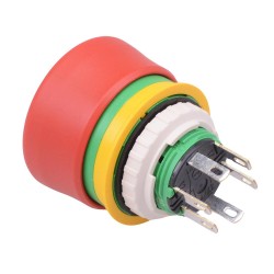 XA1E-BV3SG12TR Unibody 16mm Emergency Stop Switch 1NO-2NC
