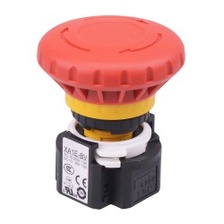 XA1E-BV404R 16mm Emergency Stop Switch 40mm Mushroom 4NC IP65