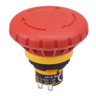 XA1E-BV4U02R Unibody 16mm Emergency Stop Switch 40mm Mushroom 2NC IP65 XA1E-BV4U02R Unibody 16mm Emergency Stop Switch 40mm Mushroom 2NC IP65