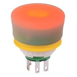 XA1E-LV3SG02Q4TWR illuminated Unibody 16mm Emergency Stop Switch 2NC