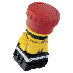 XW-22mm Emergency Stop Switch 40mm Mushroom 1NO-3NC XW1E-BV413MFR