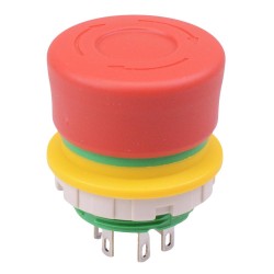 XW1E-BV3SG12TR Unibody 22mm Emergency Stop Switch 1NO-2NC