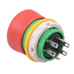 XW1E-BV3SG12TR Unibody 22mm Emergency Stop Switch 1NO-2NC