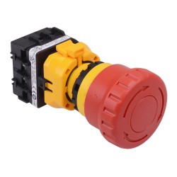 XW1E-BV404MFR 22mm Emergency Stop Switch 4NC