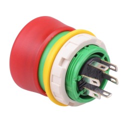 XW1E-LV3SG02Q4TR illuminated Unibody 22mm Emergency Stop Switch 2NC