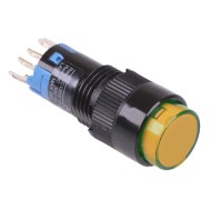 AL2M-M21PA Amber 12mm Momentary Round illuminated Push Switch IP65 DPDT AL2M-M21PA Amber 12mm Momentary Round illuminated Push Switch IP65 DPDT