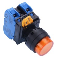 Amber 24V illuminated 22mm Momentary Push Button Switch 2NO IP65 YW1L-M2E20Q4A Amber 24V illuminated 22mm Momentary Push Button Switch 2NO IP65 YW1L-M2E20Q4A