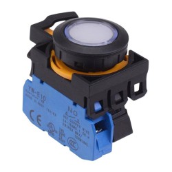 CW1L-A1E10Q4PW White 24V illuminated Maintained Push Button Switch 1NO IP65 CW1L-A1E10Q4PW White 24V illuminated Maintained Push Button Switch 1NO IP65