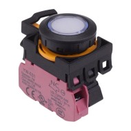 CW1L-M1E01Q3PW White 12V illuminated Momentary Push Button Switch 1NC IP65 CW1L-M1E01Q3PW White 12V illuminated Momentary Push Button Switch 1NC IP65