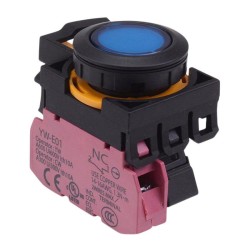 CW1L-M1E01Q3S Blue 12V illuminated Momentary Push Button Switch 1NC IP65 CW1L-M1E01Q3S Blue 12V illuminated Momentary Push Button Switch 1NC IP65