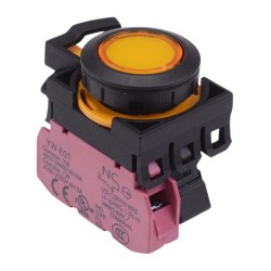 CW1L-M1E01Q4Y Yellow 24V illuminated Momentary Push Button Switch 1NC IP65 CW1L-M1E01Q4Y Yellow 24V illuminated Momentary Push Button Switch 1NC IP65