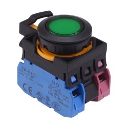CW1L-M1E11Q4G Green 24V illuminated Momentary Push Button Switch 1NO-1NC IP65 CW1L-M1E11Q4G Green 24V illuminated Momentary Push Button Switch 1NO-1NC IP65