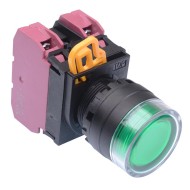 Green 24V illuminated 22mm Maintained Shrouded Push Button Switch 2NC IP65 YW1L-AF2E02Q4G Green 24V illuminated 22mm Maintained Shrouded Push Button Switch 2NC IP65 YW1L-AF2E02Q4G
