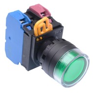 Green 24V illuminated 22mm Momentary Shrouded Push Button Switch 1NO-1NC IP65 YW1L-MF2E11Q4G Green 24V illuminated 22mm Momentary Shrouded Push Button Switch 1NO-1NC IP65 YW1L-MF2E11Q4G