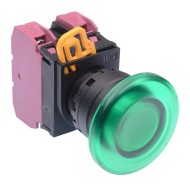 Green 24V illuminated 22mm Mushroom Maintained Push Button Switch 2NC IP65 YW1L-A4E02Q4G Green 24V illuminated 22mm Mushroom Maintained Push Button Switch 2NC IP65 YW1L-A4E02Q4G