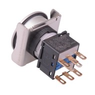 LBW6ML-M1RT64PW 24V White LED Metallic Round Momentary Flush 22mm Push Button Switch DPDT LBW6ML-M1RT64PW 24V White LED Metallic Round Momentary Flush 22mm Push Button Switch DPDT