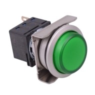 LBW6ML-M2T14G 24V Green LED Metallic Round Momentary Extended 22mm Push Button Switch SPDT LBW6ML-M2T14G 24V Green LED Metallic Round Momentary Extended 22mm Push Button Switch SPDT
