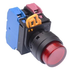 Red 24V illuminated 22mm Momentary Push Button Switch 1NO-1NC IP65 YW1L-M2E11Q4R Red 24V illuminated 22mm Momentary Push Button Switch 1NO-1NC IP65 YW1L-M2E11Q4R