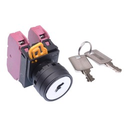 22mm 2 Position Maintained Key Switch 2NC IP65 YW1K-2AE02 22mm 2 Position Maintained Key Switch 2NC IP65 YW1K-2AE02
