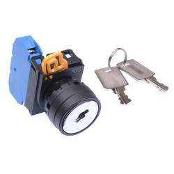 22mm 2 Position Maintained Key Switch NO IP65 YW1K-2AE10 22mm 2 Position Maintained Key Switch NO IP65 YW1K-2AE10