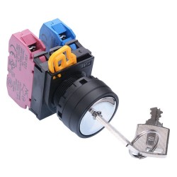 22mm 3 Position Maintained Key Switch 1NO-1NC IP65 YW1K-3AE11N1 22mm 3 Position Maintained Key Switch 1NO-1NC IP65 YW1K-3AE11N1