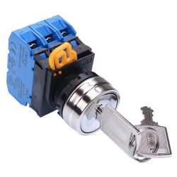 22mm Metal Bezel 2 Position Maintained Key Switch 3NO IP65 YW4K-2AE30 22mm Metal Bezel 2 Position Maintained Key Switch 3NO IP65 YW4K-2AE30