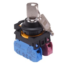 CW1K-2AE11 2 Position Maintained Key Switch 1NO-1NC IP65 CW1K-2AE11 2 Position Maintained Key Switch 1NO-1NC IP65