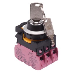 CW4K-2AE03 2 Position Metallic Maintained Key Switch 3NC IP65 CW4K-2AE03 2 Position Metallic Maintained Key Switch 3NC IP65