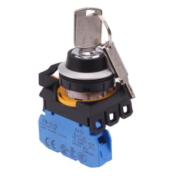 CW4K-2AE10 2 Position Metallic Maintained Key Switch 1NO IP65 CW4K-2AE10 2 Position Metallic Maintained Key Switch 1NO IP65