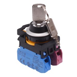 CW4K-2AE11 2 Position Metallic Maintained Key Switch 1NO-1NC IP65 CW4K-2AE11 2 Position Metallic Maintained Key Switch 1NO-1NC IP65