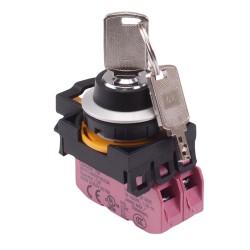 CW4K-3AE02N1 3 Position Metallic Maintained Key Switch 2NC IP65 CW4K-3AE02N1 3 Position Metallic Maintained Key Switch 2NC IP65
