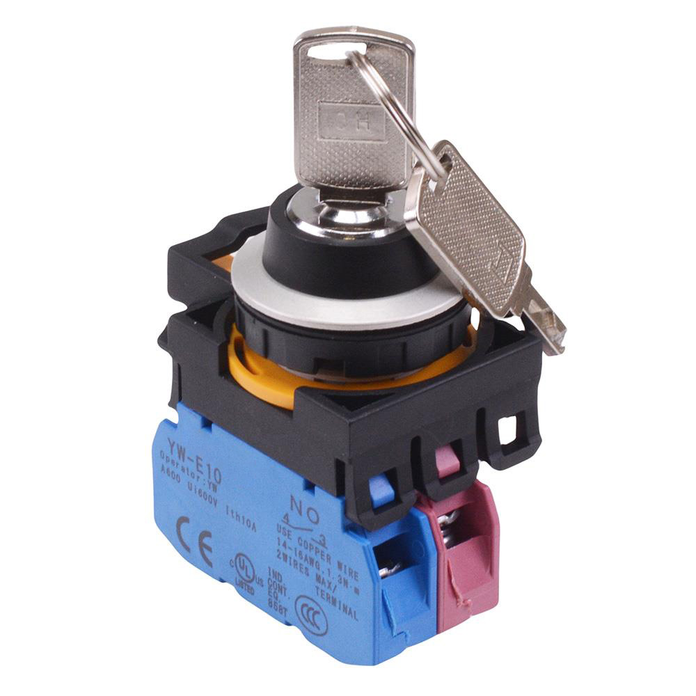 Position Maintained Key Switch CW4K-3AE11N2 3 Position Metallic Maintained Key Switch