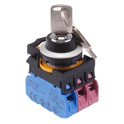 CW4K-3AE12 3 Position Metallic Maintained Key Switch 1NO-2NC IP65 CW4K-3AE12 3 Position Metallic Maintained Key Switch 1NO-2NC IP65