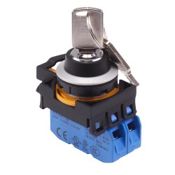 CW4K-3AE20N1 3 Position Metallic Maintained Key Switch 2NO IP65 CW4K-3AE20N1 3 Position Metallic Maintained Key Switch 2NO IP65