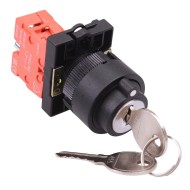 PtecK3MRA 3 Position Momentary Plastic Key Switch 10A 1NC PtecK3MRA 3 Position Momentary Plastic Key Switch 10A 1NC