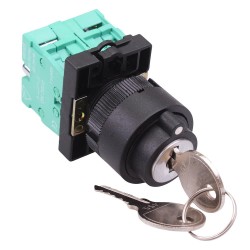 PtecK3MRA 3 Position Momentary Plastic Key Switch 10A 2NO PtecK3MRA 3 Position Momentary Plastic Key Switch 10A 2NO