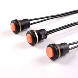 Industrial control push button switch with wire 16mm High quality waterproof push button switch