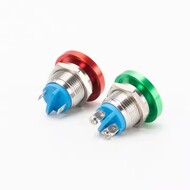 16MM Metal Momentary Industrial Push Button Switches Mushroom Head Anti-vandal Button Switches for Industrial Machinery 16MM Metal Momentary Industrial Push Button Switches Mushroom Head Anti-vandal Button Switches for Industrial Machinery