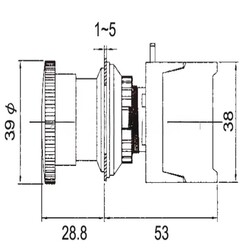 22mm, 30mm Latching Emergency Stop Switches Push Button 