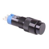 AB1M-A1B Black 10mm Latching Round Push Button Switch IP40 SPDT AB1M-A1B Black 10mm Latching Round Push Button Switch IP40 SPDT