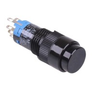 AB2M-M2PB Black 12mm Momentary Round Push Button Switch IP65 DPDT AB2M-M2PB Black 12mm Momentary Round Push Button Switch IP65 DPDT